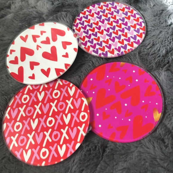 Other - Heart Glass Coasters